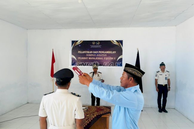Lantik Kasubsi Pembinaan, Lapas Geser Perkuat Kinerja dan Program Pembinaan