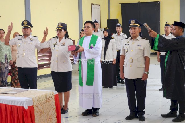 Penyegaran Organisasi, Lapas Tual Lantik Pejabat Eselon V