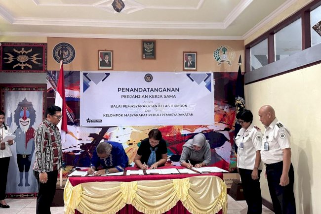Bapas Ambon Teken PKS dengan Tiga Pokmas Lipas, Perluas Pembimbingan Klien