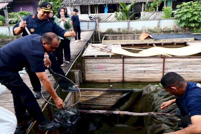 Panen Lele 25 Kilogram, Lapas Amuntai Perkuat Program Ketahanan Pangan