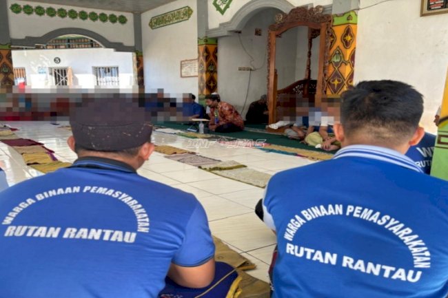 Masjid Al Hidayah Jadi Pusat Pembinaan Rohani Warga Binaan Rutan Rantau lewat Ceramah Agama