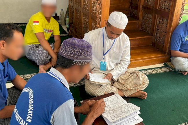 Rutan Rantau Perkuat Pembinaan Keagamaan lewat Program Mengaji bersama Kemenag Tapin