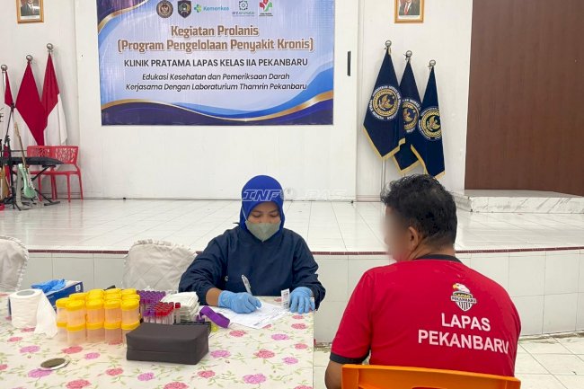 Program Prolanis di Lapas Pekanbaru Dukung Pengendalian Penyakit Kronis Warga Binaan