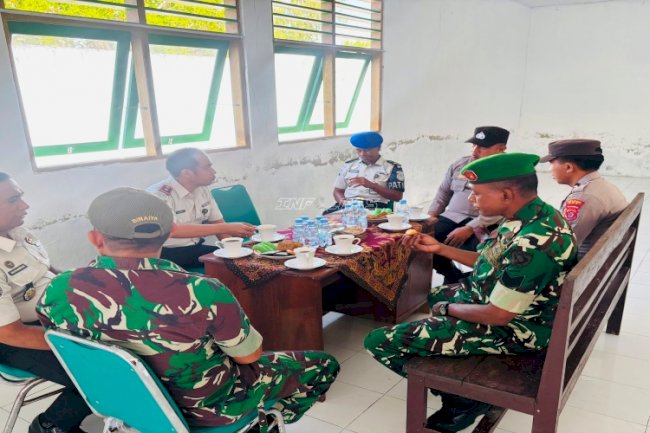 Lapas Geser Perkuat Sinergi Pengamanan dengan Koramil Geser dan Polsek Seram Timur 