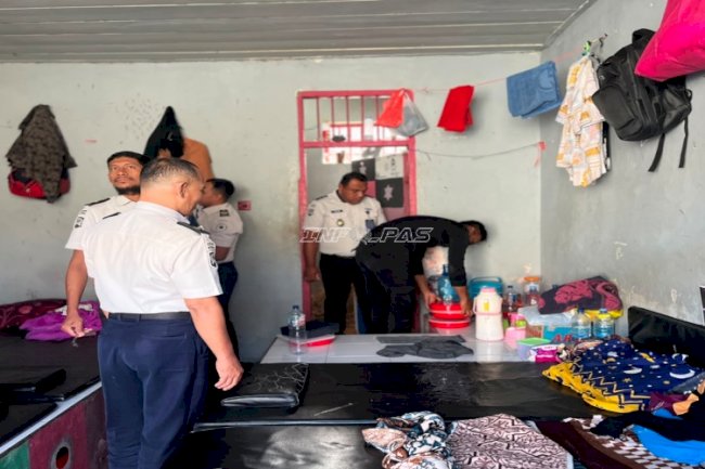 Deteksi Dini Gangguan Kamtib, Lapas Tual Geledah Kamar Hunian