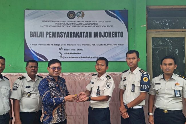 Lapas Mojokerto Resmi Serahkan Pengelolaan Gedung Bapas Mojokerto kepada Bapas Surabaya