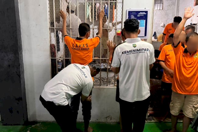 Lapas Pemuda Madiun Gencarkan Razia Insidentil, Wujudkan Lapas Aman dan Tertib