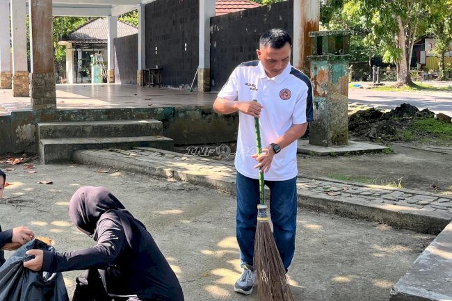 Bapas Tanjungpandan Manfaatkan WFH untuk Olahraga dan Bersih Pantai