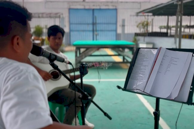 Bamega Band Jadi Wadah Pembinaan Seni Musik Warga Binaan Lapas Kotabaru