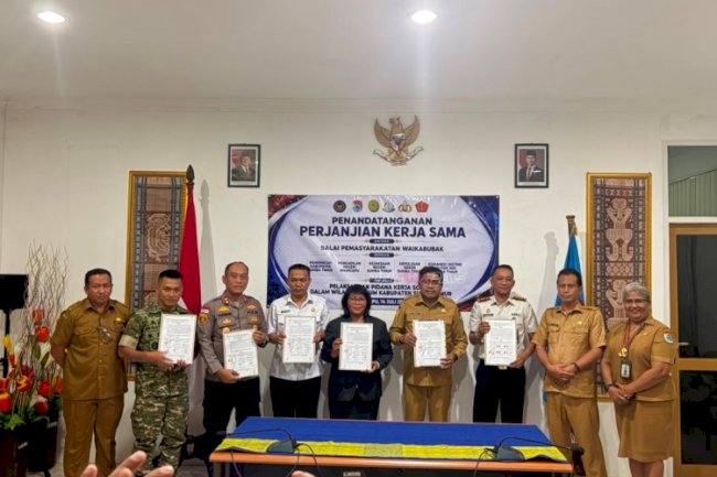 Bapas Waikabubak Sepakati PKS Pelaksanaan Pidana Kerja Sosial bersama Pemkab dan APH Sumba Timur