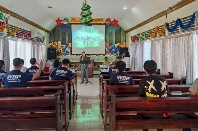 Lapas Banjarmasin Perkuat Rohani Warga Binaan Kristiani lewat Ibadah bersama GBI Diaspora