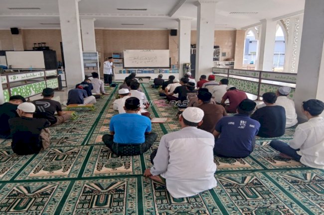 Warga Binaan Lapas Kelas I Tangerang Perkuat Keimanan melalui Pembinaan Rohani Islam
