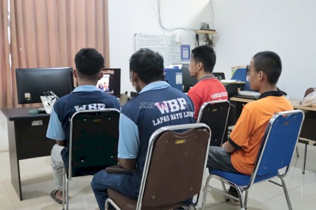 Dalam Khusyuk Kebaktian Virtual, Warga Binaan Nasrani Teguhkan Iman
