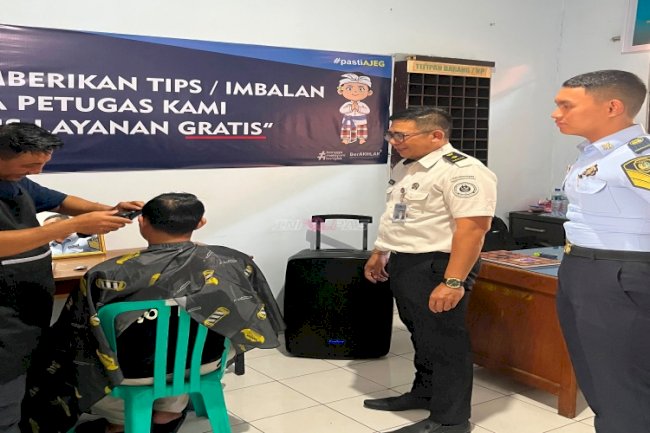 Bapas Denpasar Hadirkan Potong Rambut Gratis bagi Klien melalui Radenjalak Permata