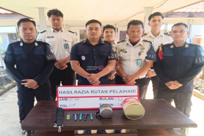 Berantas Peredaran Barang Terlarang, Rutan Pelaihari Gencarkan Razia Hunian Warga Binaan