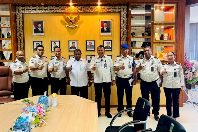 Audiensi dengan Sekda, Kakanwil Ditjenpas Papua Barat Bahas Penguatan Layanan
