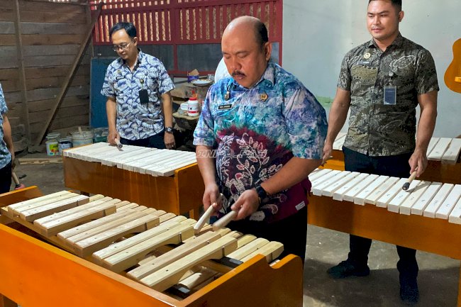 Selain Keroncong dan String Bass, Warga Binaan Lapas Tahuna Juga Mahir Buat Alat Musik Kolintang