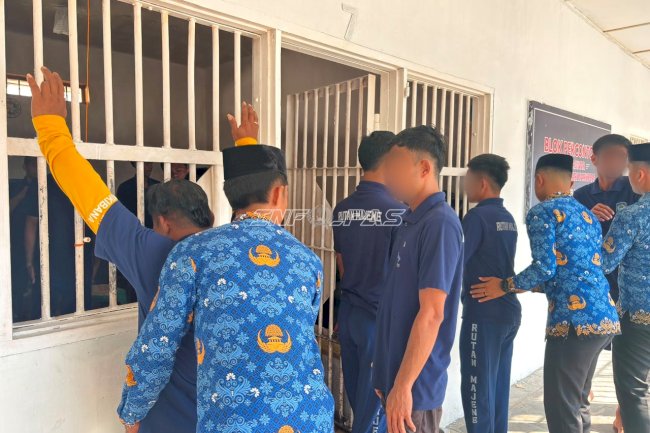 Rutan Majene Rutin Geledah Blok Hunian, Pastikan Bersih Barang Terlarang