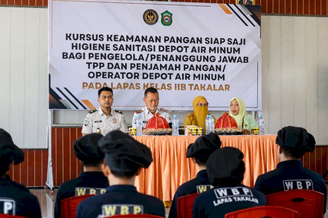 Perkuat Standar Higiene Pengolahan Makanan, Lapas Takalar Gelar Pelatihan bagi Petugas dan Warga Binaan