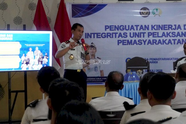 Kunjungan Perdana ke Lapas Parigi, Kakanwil Ditjenpas Sulteng Tekankan Empat Prioritas