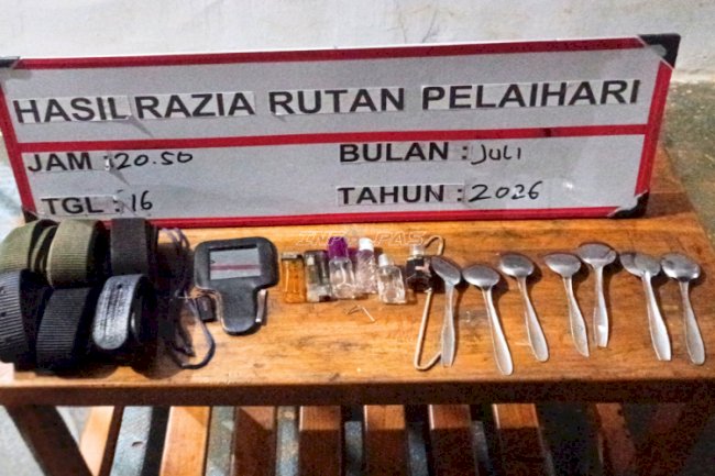 Rutan Pelaihari Perkuat Deteksi Dini melalui Razia dan Tes Urine Insidentil