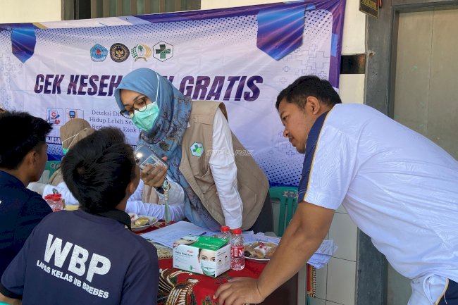 Lapas Brebes Gelar Cek Kesehatan Gratis Tahap II bagi Warga Binaan dan Petugas