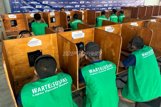 Jaga Ikatan Keluarga, Lapas Pemuda Madiun Optimalkan Layanan Wartelsuspas