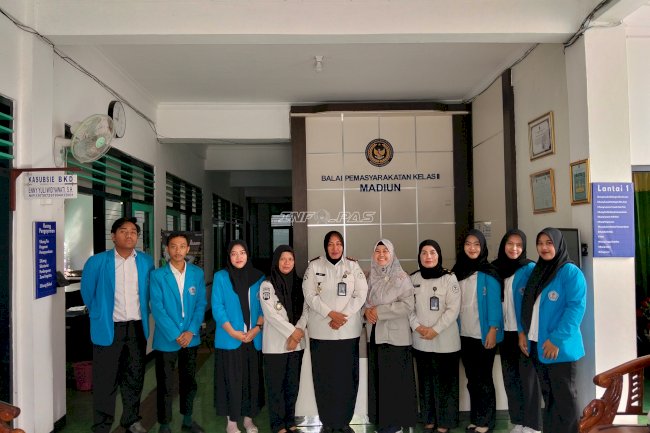Dukung Dunia Akademik, Bapas Madiun Terima Mahasiswa Magang Hukum Unipma
