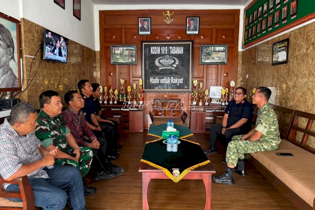 Perkuat Pengamanan, Lapas Tabanan Bangun Sinergi dengan Kodim 1619 Tabanan