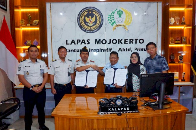 Perkuat Akses Bantuan Hukum, Lapas Mojokerto dan LBH Permata Law Jalin Kerja Sama 
