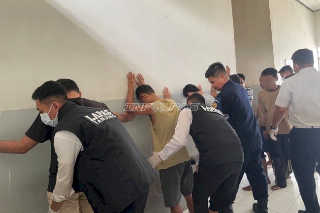 Lapas Tanjung Gelar Razia Rutin, Perkuat Komitmen Zero Halinar