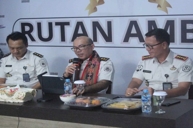 Kunjungan Irwil 4 Kemenimipas, Kanwil Ditjenpas Maluku Perkuat Pengawasan dan Profesionalisme Kinerja