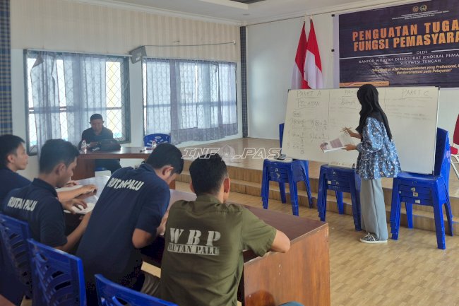 Warga Binaan Rutan Palu Pelajari Matematika lewat Pendidikan Kesetaraan