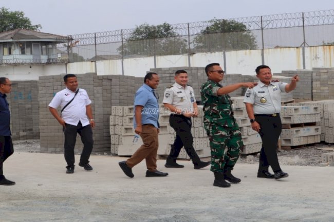 Kedatangan Korem 052/Wijayakrama, Lapas Kelas I Tangerang Perkuat Kepercayaan lewat Jawara Beton