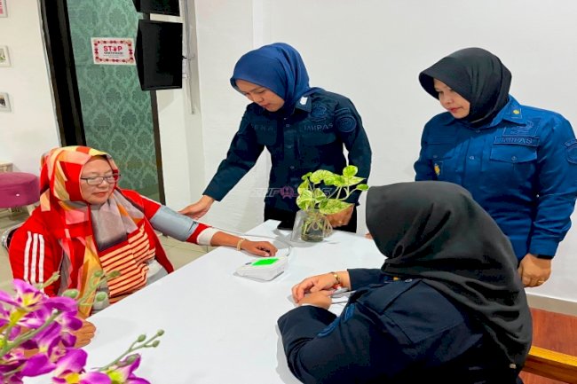 Lapas Perempuan Pangkalpinang Berikan Pemeriksaan Kesehatan Gratis bagi Pengunjung lewat Layanan PRASETYA