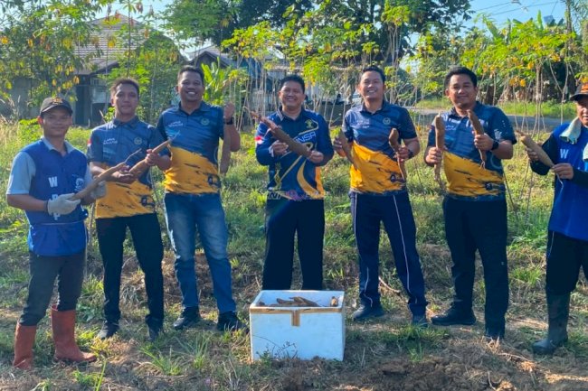 Lapas Tanjung Panen 15 Kg Singkong, Perkuat Program Kemandirian Pangan Warga Binaan