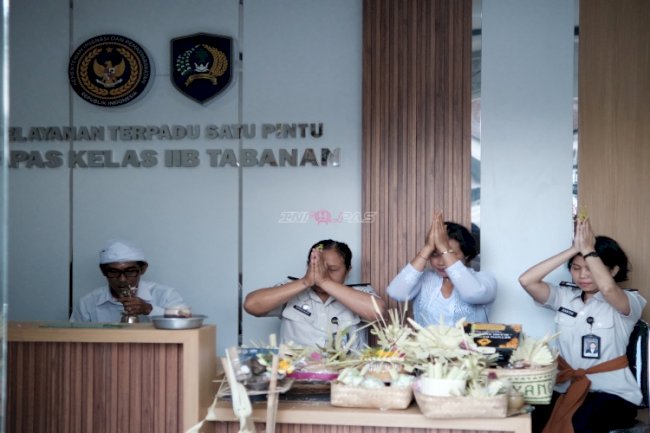 Upakara Ruang PTSP, Komitmen Lapas Tabanan Tingkatkan Pelayanan