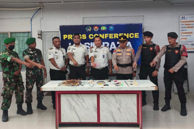 Lapas Amuntai bersama TNI-Polri Gelar Razia Gabungan, Tegaskan Komitmen Zero Halinar