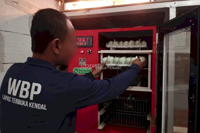 Modernisasi Ketahanan Pangan, Lapas Terbuka Kendal Kembangkan Penetasan Telur Bebek dengan Mesin