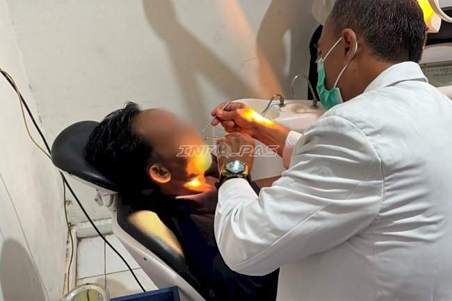 Lapas Kotabaru Hadirkan Layanan Dokter Gigi bagi Warga Binaan