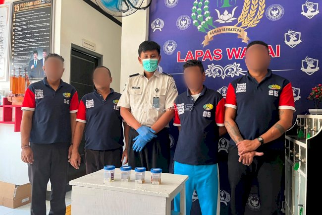 Tes Urine Acak, Lapas Wahai Perkuat Pembinaan dan Zero Halinar