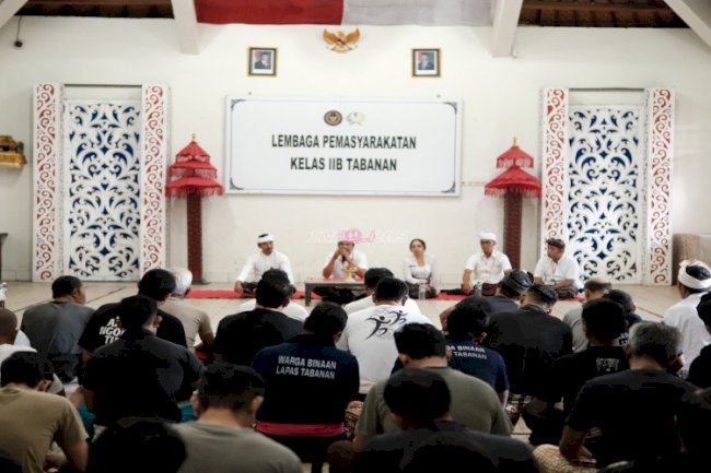 Warga Binaan Lapas Tabanan Bangun Karakter dan Nilai Spiritual lewat Dharma Wacana