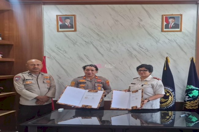 Bapas Ambon dan Polsek Baguala Sepakati PKS Pembimbingan dan Pengawasan Klien Pemasyarakatan