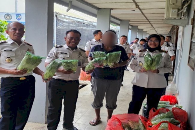 Lapas Pangkalpinang Panen Lele dan Hortikultura di Agroedupark
