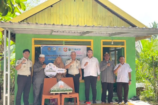 Lapas Batulicin dan BAZNAS Kab. Tanah Bambu Resmikan Hasil Program Bedah Rumah di Desa Saring Sungai Bubu