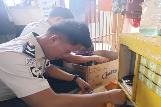 Lapas Tolitoli Gelar Razia Blok Hunian, Tegaskan Komitmen Berantas Narkoba 