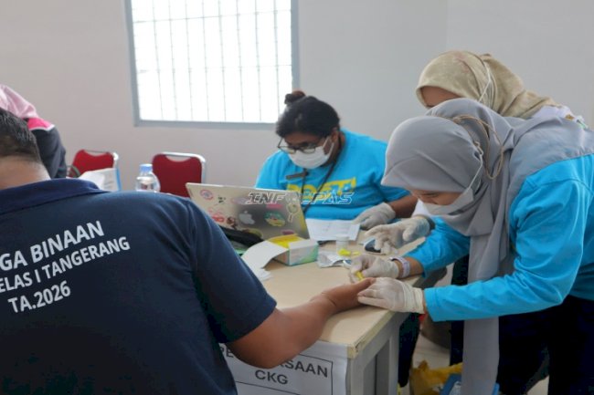 Lapas Kelas I Tangerang Tuntaskan Cek Kesehatan Gratis dan Skrining TBC bagi Warga Binaan