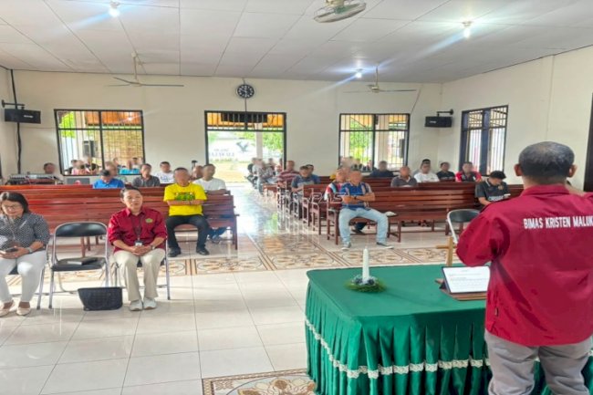 Gandeng Penyuluh Bimas Kristen Kemenag, Lapas Ambon Fasilitasi Ibadah Warga Binaan 