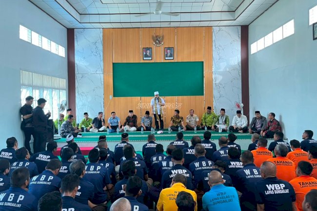 Lapas Sungailiat Terima Kunjungan Gubernur Bengkulu, Warga Binaan Dapat Penguatan Spiritual