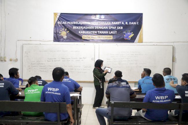 Rutan Pelaihari Fasilitasi Pendidikan Kesetaraan bagi 24 Warga Binaan
